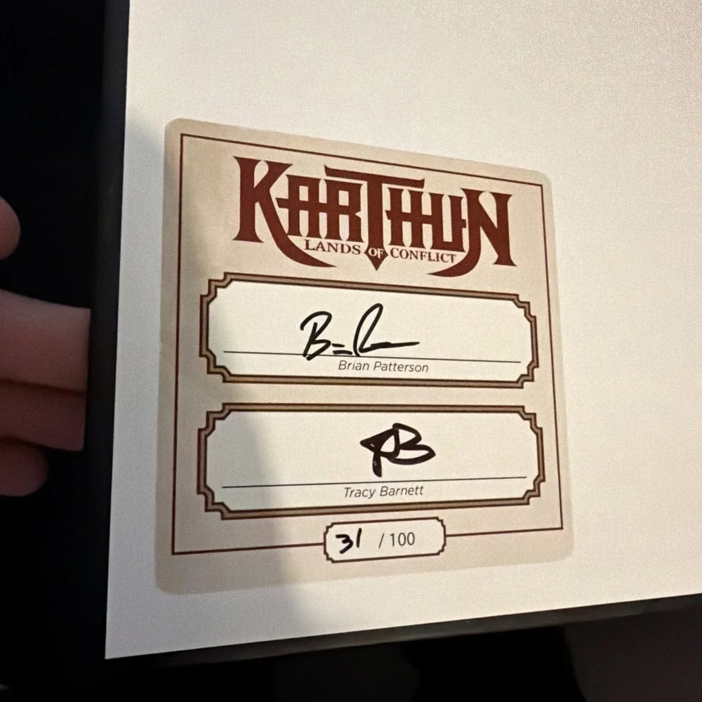 Karthun: Lands of Conflict Fantasy RPG - 2017 Evil Hat Hardcover SIGNED 31/100